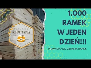 Prawidło do zbijania ramek z odpadów drewna. Pomysł Pasieki Dionizos